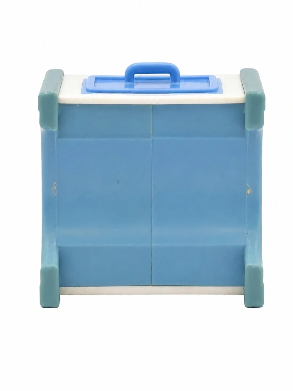 Vintage Fisher-Price Loving Family Dollhouse White-Blue Mailbox Postal Box 4”